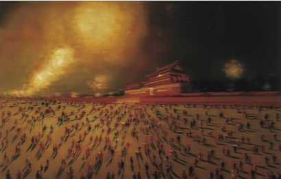 尹朝阳 2006年作 天安门广场160 by 250 cm